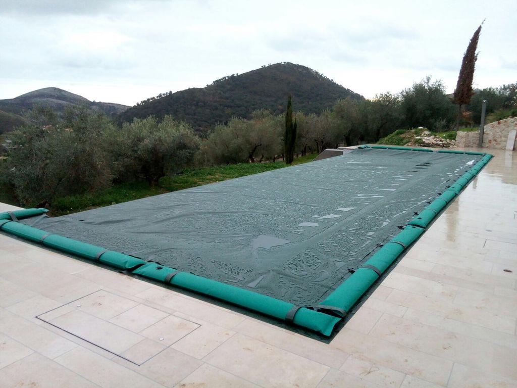 Copertura piscina a salsicciotti